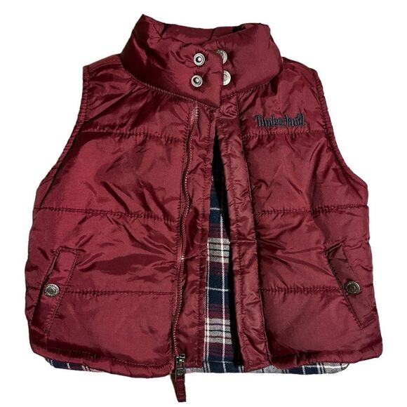 Timberland Quilted Puffer Vest Baby Size 18 Month - Picture 3 of 5